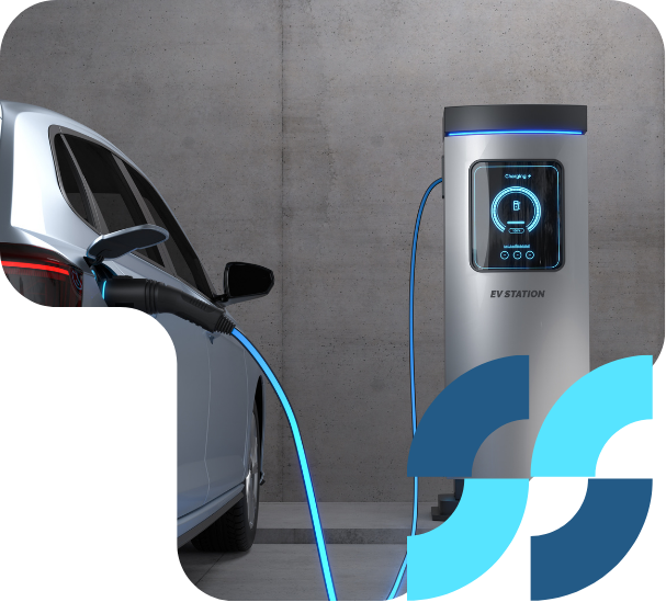 Система за самообслужване за бизнеси със зарядни станции.